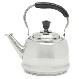 Martha Stewart 085081626738 Kingstree Large 2 Quart Heavy Gauge Whistling Tea Kettle - Stainless Steel