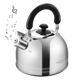 Maxcook Mch4992 Whistling Tea Kettle For Stovetop 5l Stainless Steel Pot Kettles Striped