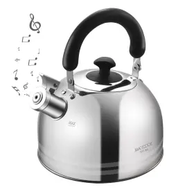 Mch4992 Maxcook Whistling Tea Kettle For Stovetop 5l Stainless Steel Pot Kettles Striped