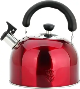 Mch8696 Maxcook 3.75 Quart/4l Whistling Tea Kettle Stainless Steel Teakettle 4.2 Quarts Red