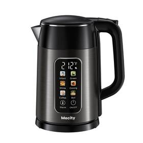 Mecity B0fd9td752 Electric Kettle 1.7l Touch Screen Temp Control Water Boiler No Plastic
