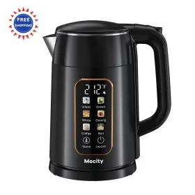 Hb-k221-bk Mecity Electric Kettle 1.7l Touch Screen Temperature Control Water Boiler Preset
