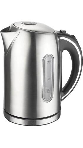 Megachef 060257310406 1.7lt. Glass And Stainless Steel Electric Tea Kettle