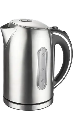 Megachef 060257310406 1.7lt. Glass And Stainless Steel Electric Tea Kettle