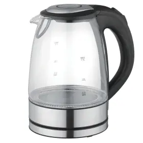 222300 Megachef 1.7lt. Glass And Stainless Steel Electric Tea Kettle Automatic Shut-off