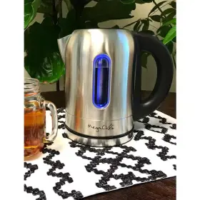 Megachef 313048614697 1.7 L Stainless Steel Electric Tea Kettle With 5 Preset Temperatures