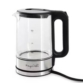 Megachef 445002710756 7 Cups Glass Electric Tea Kettle Silver