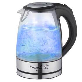 Megachef 711182012568 7 Cups 1.7 L Glass And Stainless Steel Electric Tea Kettle