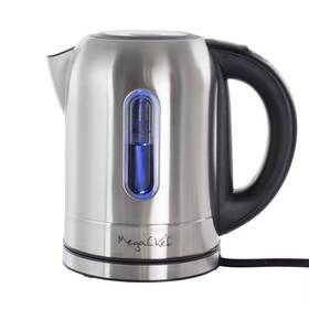 Megachef 92186761 1.7lt. Stainless Steel Electric Tea Kettle With 5 Preset Temps Clear
