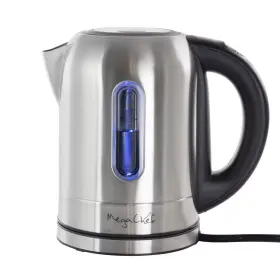 92186761 Megachef 1.7lt. Stainless Steel Electric Tea Kettle With 5 Preset Temps Clear
