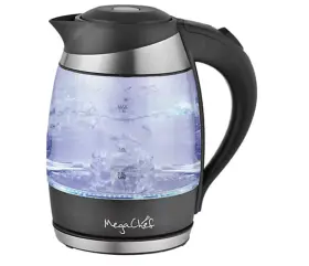93398372m Megachef 1.8-liter Glass And Stainless Steel Electric Teakettle