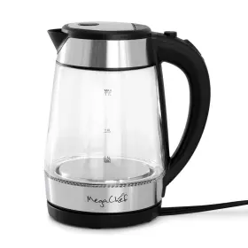 93655265 Megachef 1.7l Glass And Stainless Steel Electric Tea Kettle Clear/silver
