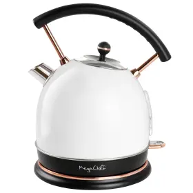 Mg-ktl1950w Megachef White And Rose Gold 1.8 L 1500w Half Circle Retro Electric Tea Kettle