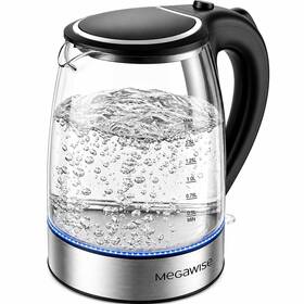 Megawise 978503050560 Electric Kettle No Plastic Contact With Water Auto Shut-off Fast Boil 1.8