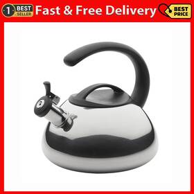 Meyer Corporation 445004273204 Farberware Stainless Steel Whistling Tea Kettle 2.3 Quart Silver