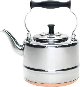 Meyer Corporation 744759813459 Tea Stainless Steel And Copper-base Gooseneck Teapot / Teakettle 2-quart
