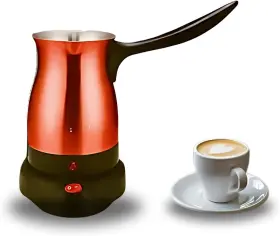 R300m Mido Bros. Electric Turkish Coffee Maker Warmer Kettle Pot Premium Quality Stainless Steel