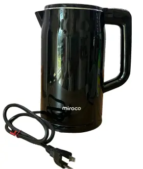 Mi-ek004 Miroco Cordless Electric Kettle Black Stainless Steel Bpa-free 1.5l