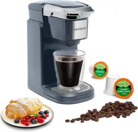 K4dgr00 Mixpresso Single Cup Coffee Maker Personal Serve Dark Grey
