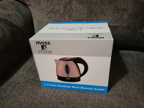 Etk-st202cp-ms Moss & Stone And 1.2 Litre Stainless Steel Electric Kettle