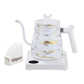 Moutius 735083580247 Water Kettle Electric Gooseneck With 50pcs Coffee Filter 1 Temperatu