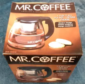 104419.02 Mr. Coffee Zen Brew 1.2 Quart Tea Pot With Infuser For Brewing Replacement Decanter