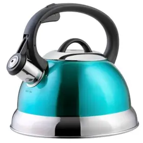 127555.01 Mr. Coffee Flintshire Stainless Steel Whistling Tea Kettle With Nylon Handle 1.75-quart