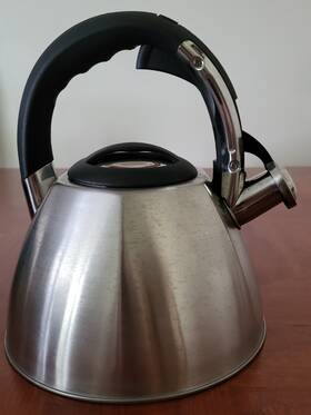 Mr. Coffee 849116485m Mr. 11 Cup Stainless Steel Whistling Tea Kettle