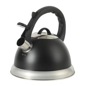 Mr. Coffee B0fs99lrz5 Mr. Clarefield 2.4 Quart Whistling Tea Kettle - Matte Black Stovetop Water