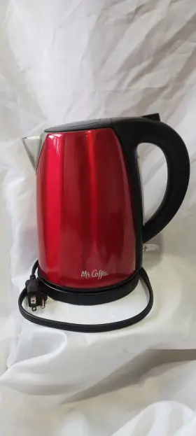 Bvmc-ekssrd1 Mr. Coffee Stainless Steel Electric Tea Kettle Red Tested