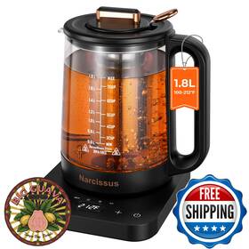 Narcissus B0drhwzq79 1.8l Glass Electric Kettle With Precise Temperature Control 5 1200w