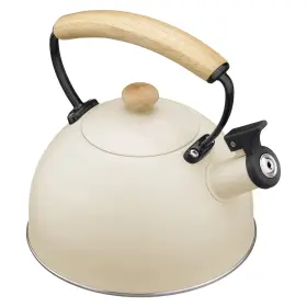 Navaris 063004405789 Stove Top Whistling Tea Kettle - 2.4 Quart 2.3l Stainless Steel Stovetop Kettl