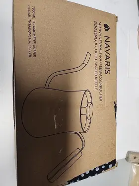 54695-02 Navaris Gooseneck Kettle Stainless Steel Goose Neck Pour Over Tea For Coffee