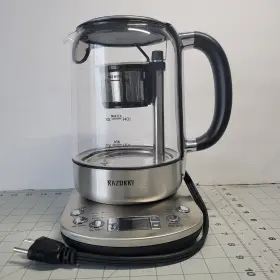 Pyk17a Nazzoni Hot Tea Coffee Maker Glass Electric Kettle With Infuser Delayed Start