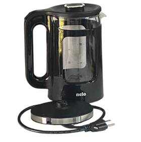 Nelo Nsk-001-blk Electric Tea Kettle And Hot Water Boiler With Auto Shut-off Keeps Warm