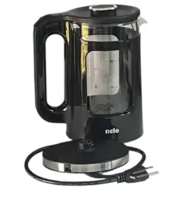 Nsk-001-blk Nelo Electric Tea Kettle And Hot Water Boiler With Auto Shut-off Keeps Warm