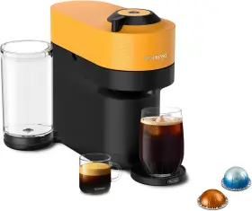 Env92y Nespresso Vertuo Pop Coffee And Espresso Machine By Deftlonghi Mango Yellow