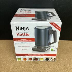 Ninja 622356673877 Kt200bl Precision Temperature Electric Kettle 1500 Watts Bpa Free Stain