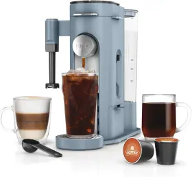 Pb055abl Ninja Pod And Grounds Specialty Xl Single-serve Coffee Blue Frother