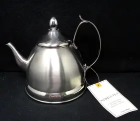 72231 Nobili-tea Stainless Steel Whistling 3-piece Kettle New