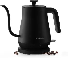 Gameriend01 Nobrand 0.8l Electric Gooseneck Kettle Auto Off 1000w Matte Black