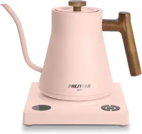 Jx2020-ekp Nobrand Electric Gooseneck Kettle 1200w 34oz Temp Control Stainless Steel
