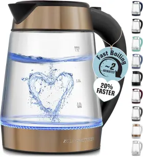 Zk1234 Nobrand 1.7l 1500w Fast Boil Kettle Auto Off Cool-touch 360 Base