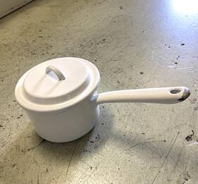 Noda Enamel Nodahoro Yn-s14 Us Stock Horo Single Handlepot Small Cracks And Paint Peeling Used