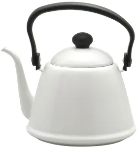 Noda Horo 759284096024 Drip Kettle Ii Enamel 0.6 Gal 2 L Induction Compatible White Made In Japan Dk2