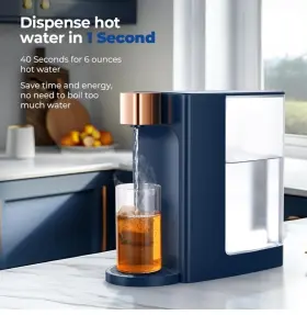 Northmas 313036744740 Electric Kettle 3l Instant Hot Water 5 Temp Settings Bpa Free Blue