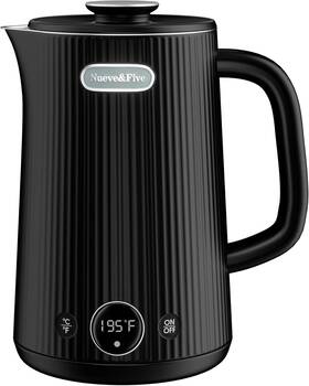 Nueve&five 9501b Nueve&five Electric Kettle With Digital Temperature Display 1.7l Double Wall