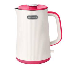 Nueve&five Ek01-red Nuevefive 1.7l 57oz Large Electric Kettle Perfect For 7 Cups Of Tea And Coffe
