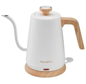 Ek9502w Nueve&five Gooseneck Electric Kettle With Thermometer Tea 1l Auto S