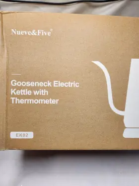 Ek02 Nurve&five Gooseneck Electric Kettle With Thermometer White